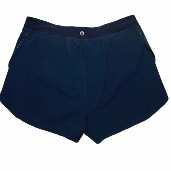 Lululemon Find Your Pace Lined High-Rise Short 3" *True Navy - Picture 5 of 9